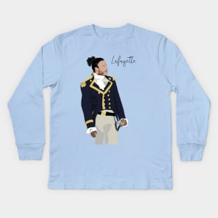 Hamilton Lafayette Daveed Diggs Kids Long Sleeve T-Shirt